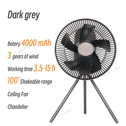 Wireless Multifunctional Electric Camping Fan