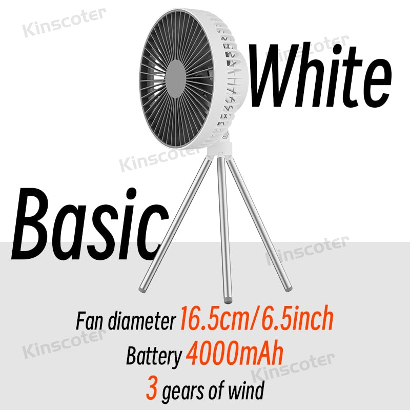 10000mAh Portable Camping Fan